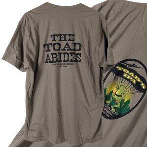 Toads IPA Highlands Hollow Brew T-Shirt Mens XL Gray Brewhouse Boise Idaho